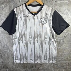 Score AYSO Adult small white and black Soccer Jersey‎ #5